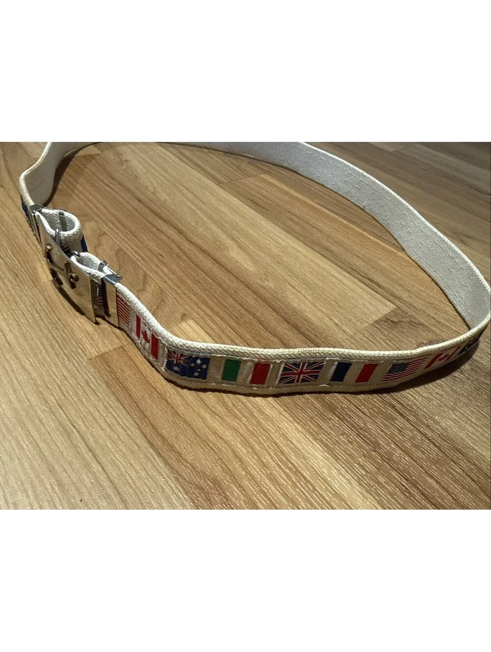Vtg Seacraft Fashions Mens Canvas belt Nautical Up To 42” Adjustable Yacht Prep